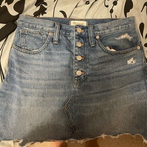 Madewell Jean skirt